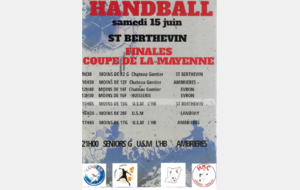 Finales des coupes de la Mayenne samedi 15 juin